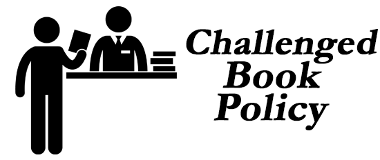 button for challenged book policy