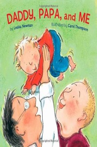 book cover for daddy papa and me
