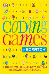 book cover for coding games in scratch by jon woodcock