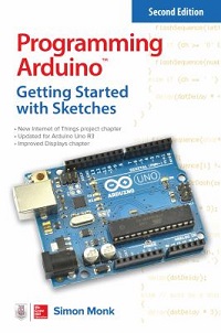 book cover for programming arduino by simon monk