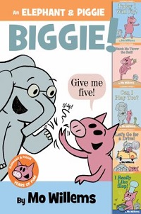 book cover for an elephant and piggie biggie by mo willems