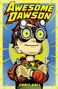 book cover for awesome dawson by chris gall