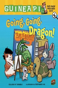 book cover for guinea pi number 6 going going dragon