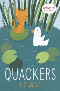book cover for quackers by liz wong