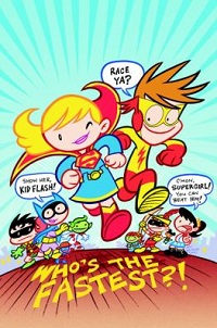 book cover for tiny titans vol 3 sidekickin it by art baltazar