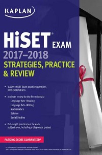cover kaplan HiSET exam 2017-18 strategies practice review